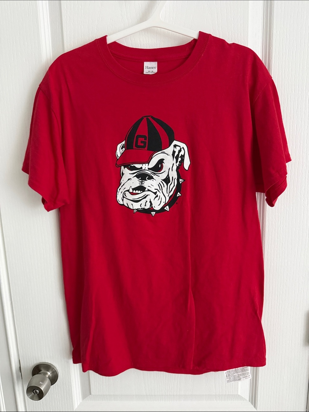 Hanes Red Bulldog Graphic Tee for Dogs